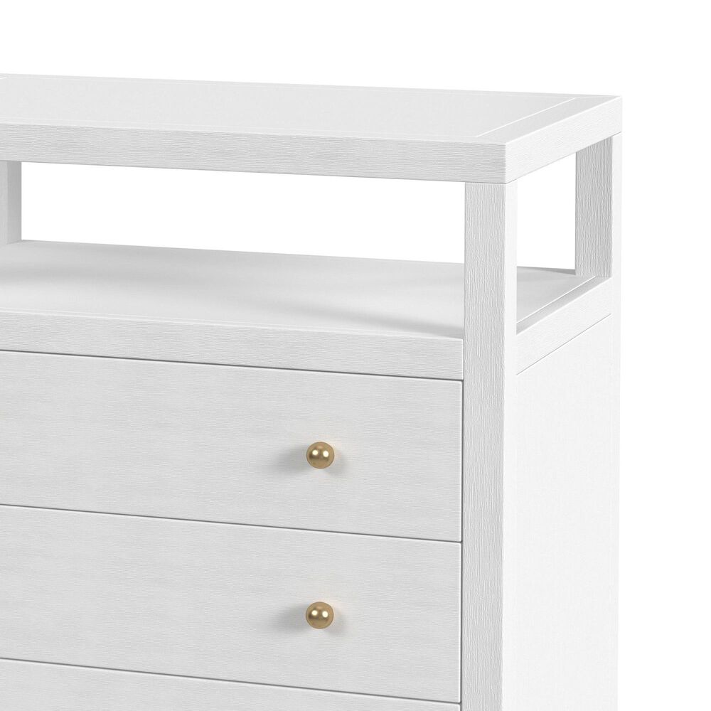 Butler Specialty Company Nora 3-Drawer Nightstand in Textured White, , large