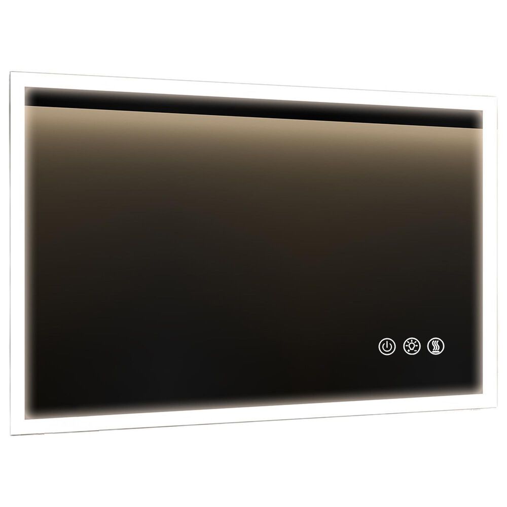 HOMLUX 36" x 24" LED Bathroom Vanity Mirror in Silver, , large