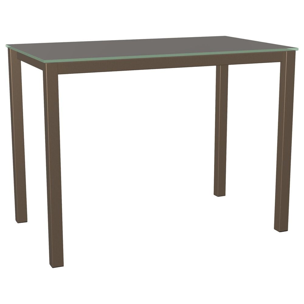 Amisco Harrison Counter Height Dining Table in Sugar Bronze and Taupe - Table Only, , large