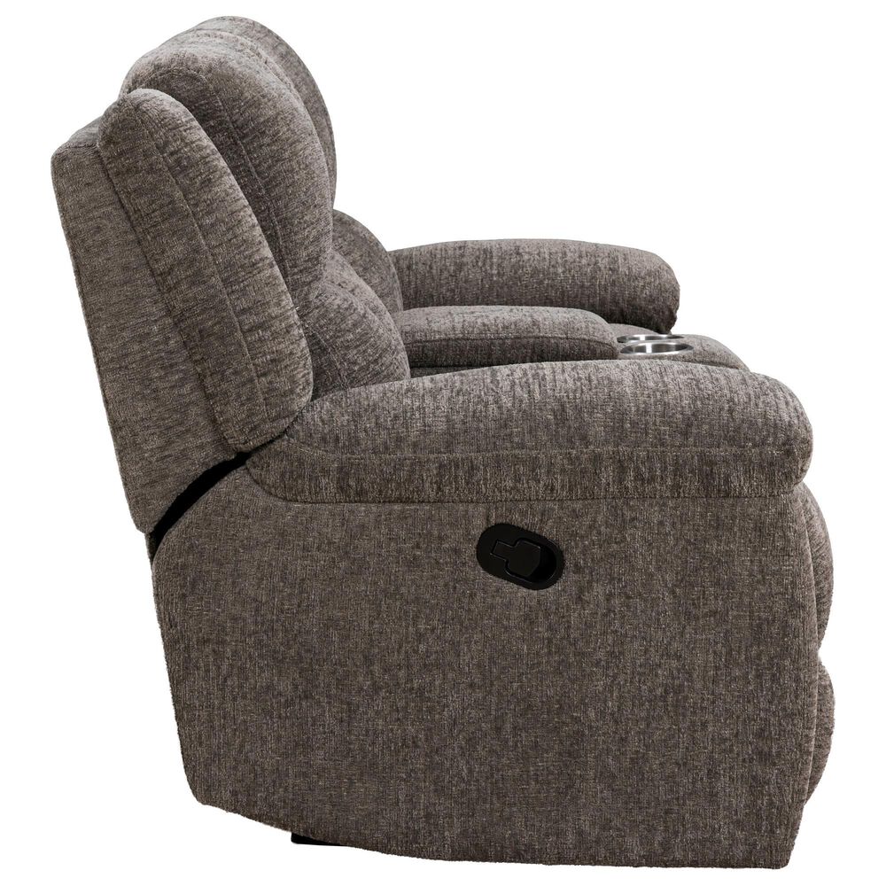Simeon Collection Buster Manual Reclining Console Loveseat in Cabot Stone, , large