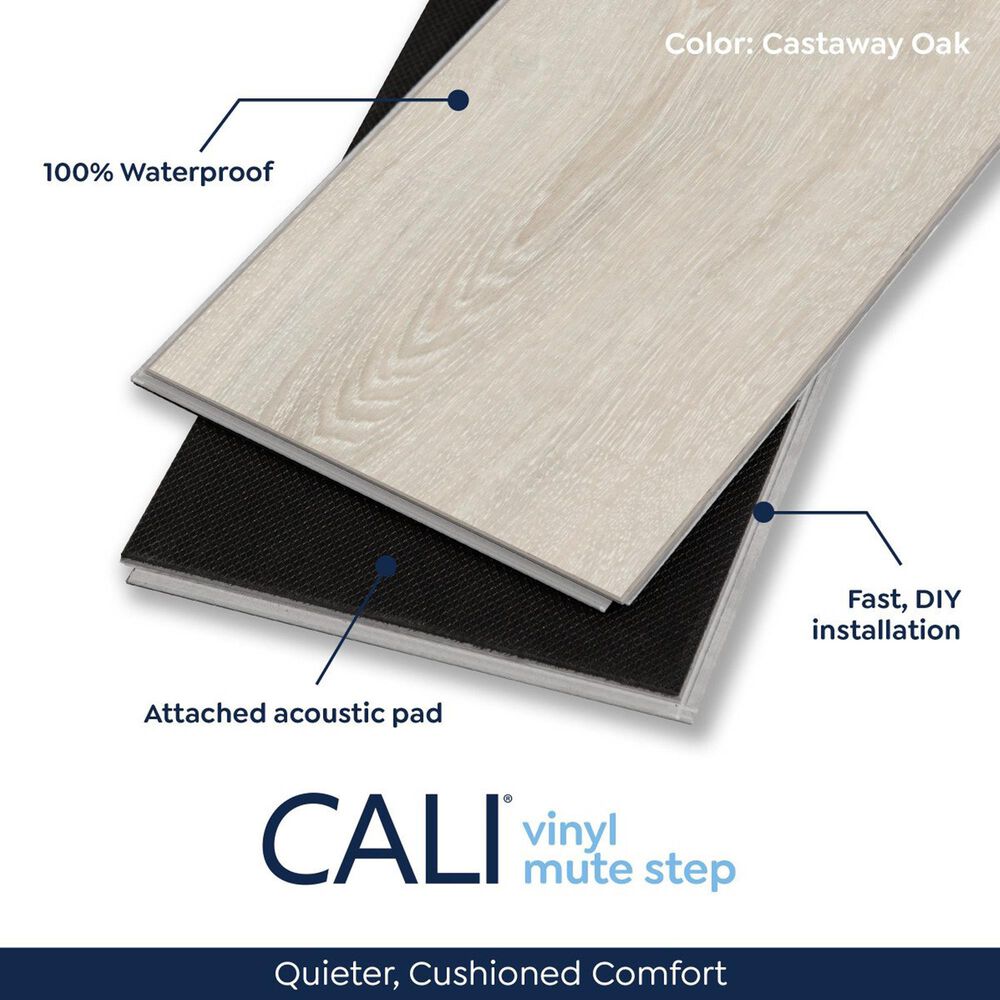 CALI Windansea Castaway Oak 7&quot; x 48&quot; Luxury Vinyl Plank, , large