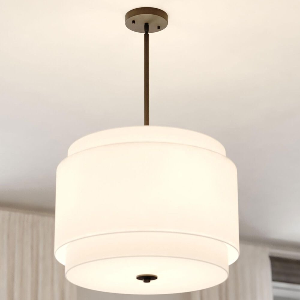 Vaxcel Burnaby 4-Light Pendant in Black, , large