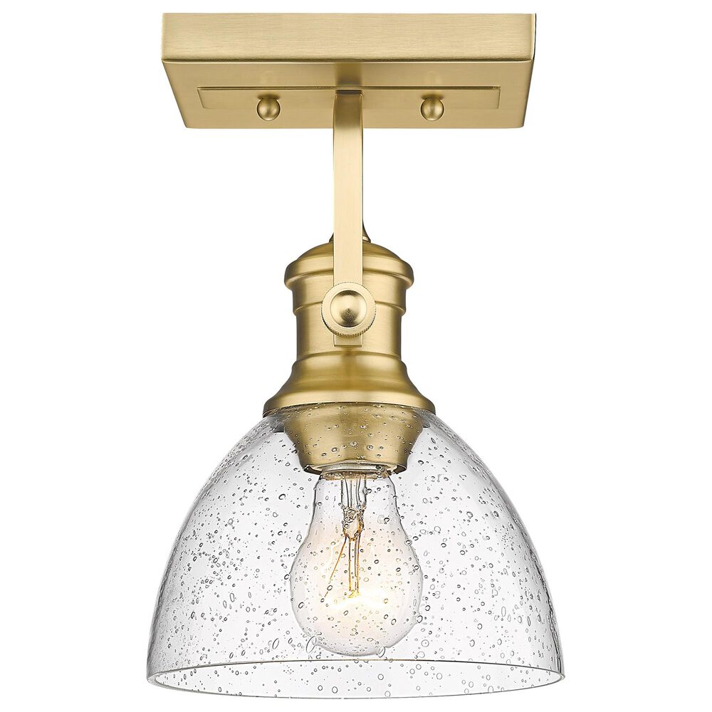 Golden Lighting Hines 1-Light Semi-Flush Mount in Brushed Champagne Bronze, , large