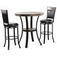 Linden Boulevard Franklin 3-Piece Pub Table Set in Dark Brown, , large