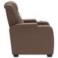 Ashley High Impact Power Recliner with Adjustable Headrest in Tobacco, , large
