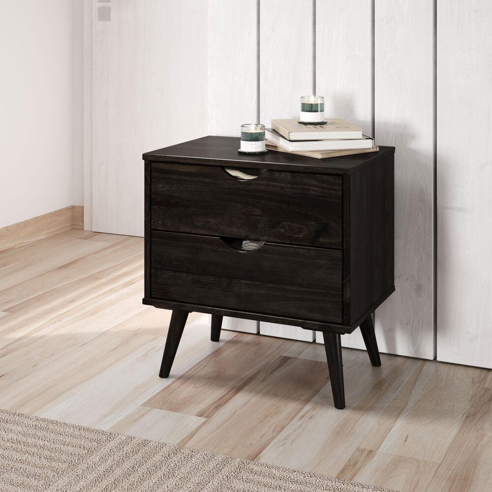 Forest Grove Sleepless 2 Drawer Nightstand in Urban Walnut, , large