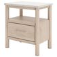 Ashley Cadmori 3-Piece Queen Platform Bed with Two Nightstands Set in Brown and White, , large