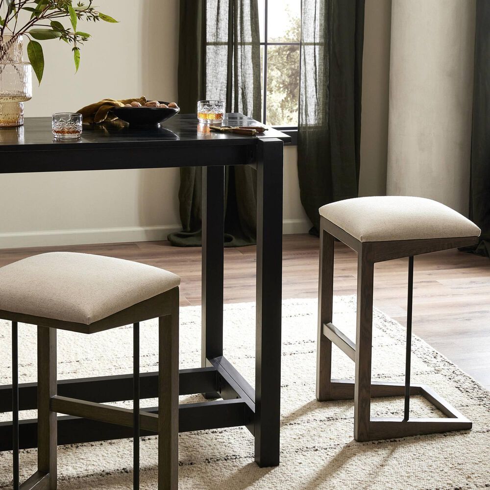 Four Hands Finn Counter Stool in Sienna Brown Oak and Midnight, , large