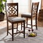 Baxton Studio Oscar Counter Pub Chair in Walnut Brown (Set of 2), , large