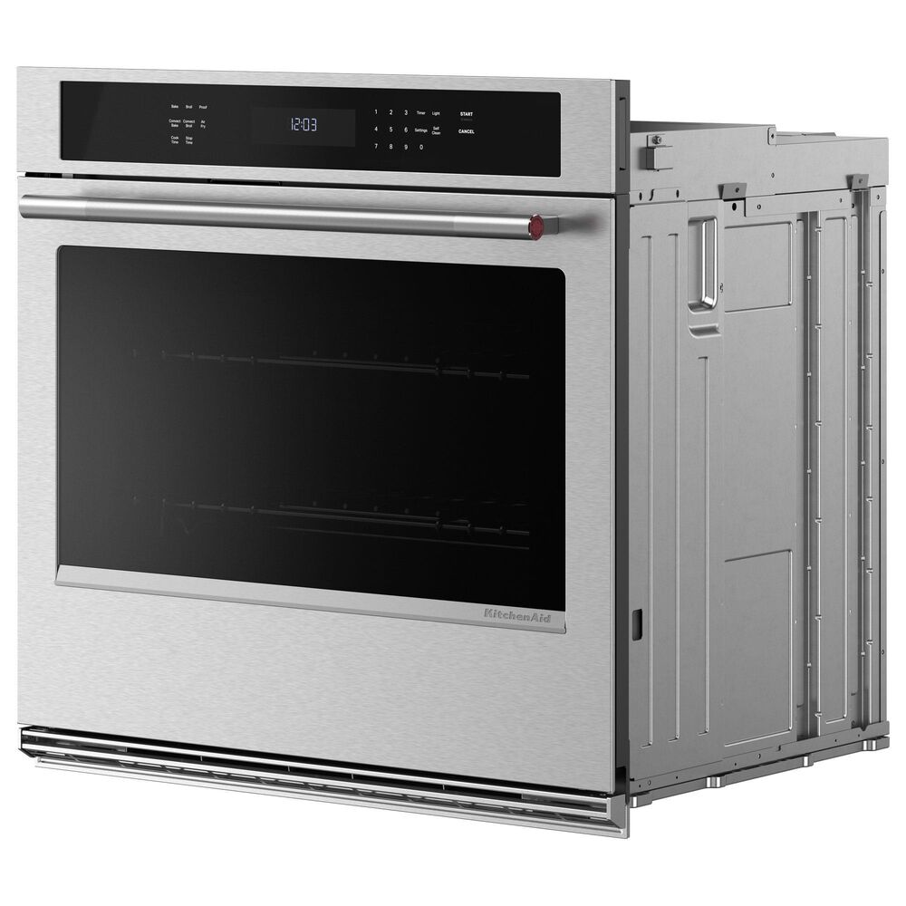 KitchenAid 30&quot; Single Wall Oven with Air Fry Mode in PrintShield Stainless, , large