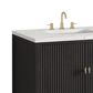 James Martin Vanities Myrrin 36" Vanity in Carbon Oak with 3 cm Ethereal Noctis Quartz Top, , large
