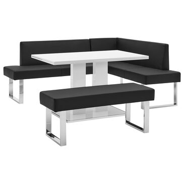 Blue River Amanda 3-Piece Dining Set in Black, , large