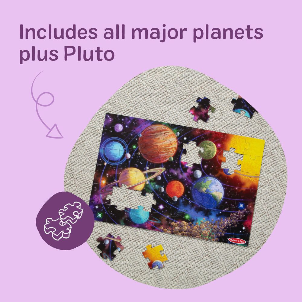 Melissa &amp; Doug 48-Piece Solar System Floor Puzzle, , large