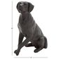 Maple and Jade Dog Decorative Sculpture in Polished Brown, , large