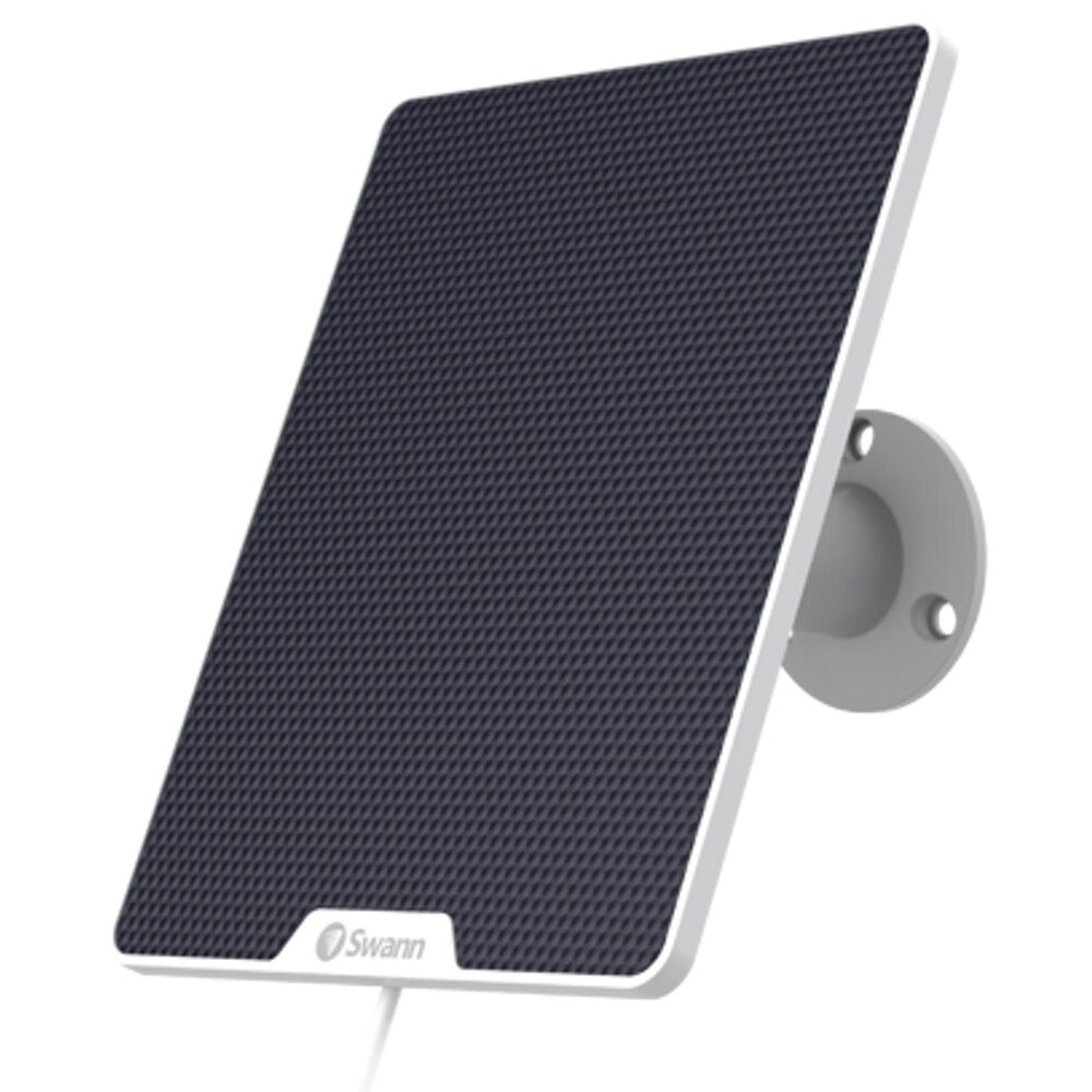 Swann CoreCam Wireless Security Camera with Solar Charging Panel in White, , large