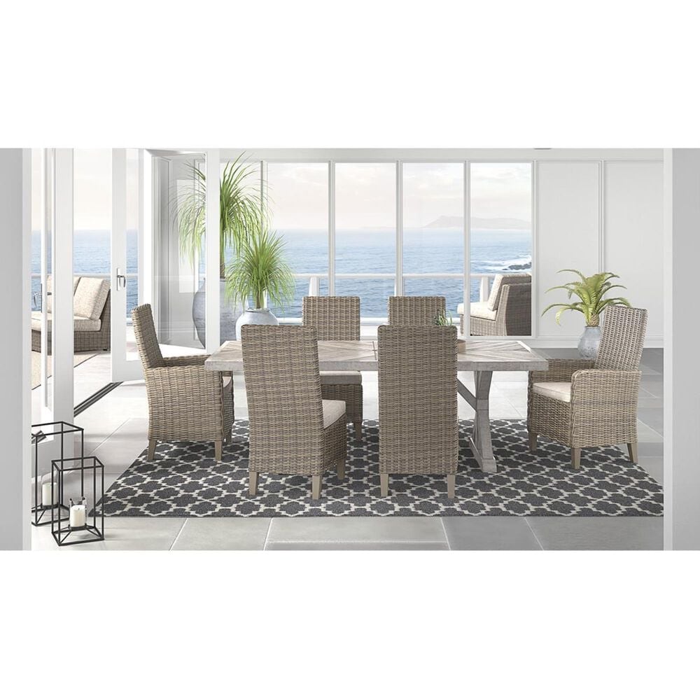 Ashley Beachcroft Arm Chair in Beige - Set of 2, , large