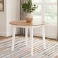 Ashley Dropleaf Table in Natural and White, , large