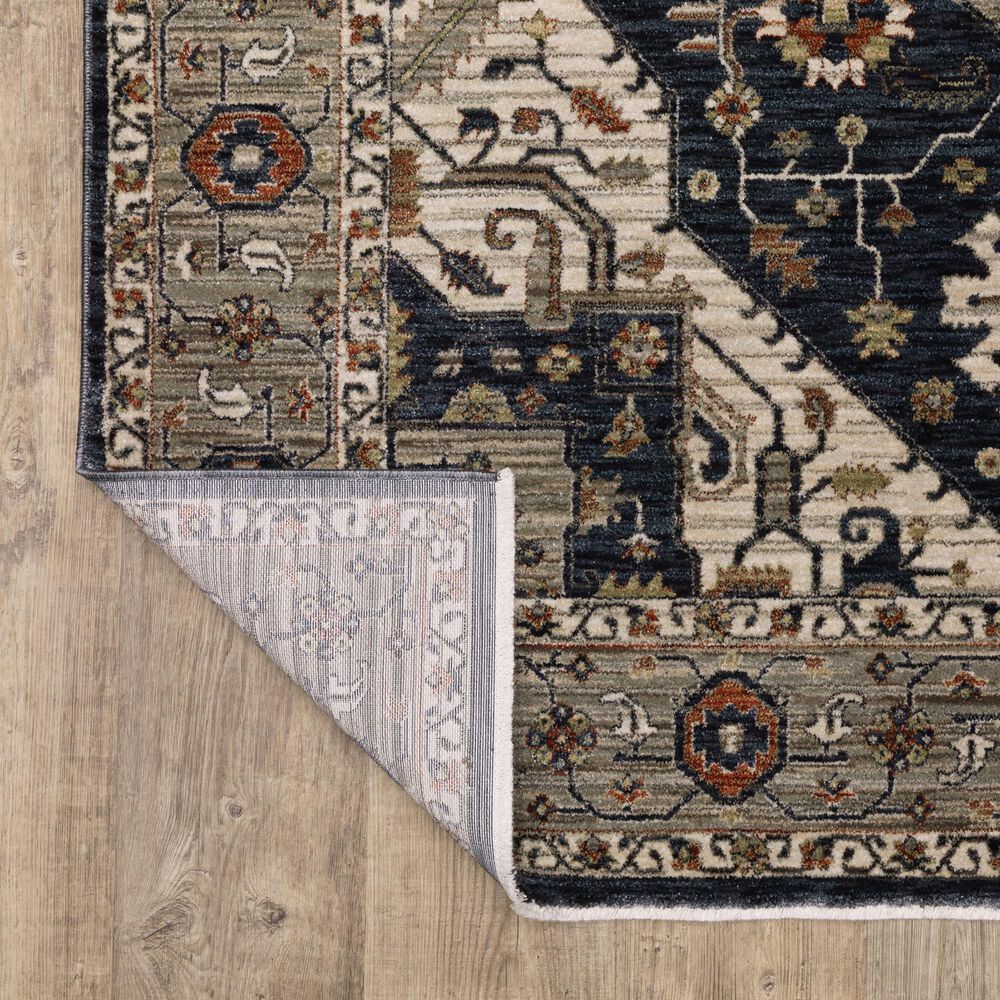 Oriental Weavers Eliana Brown and Blue 9&#39;10&quot; x 12&#39;10&quot; Area Rug, , large