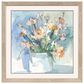 Paragon 30" Square White Flower Pot II Wall Art in Blue, , large