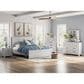 Ashley Makidern 2 Piece King Panel Bedroom Set in Whitewash, , large