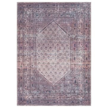 Surya Colin 9"3" x 12" Plum, Ink Blue, Dusty Pink and Cream Area Rug, , large