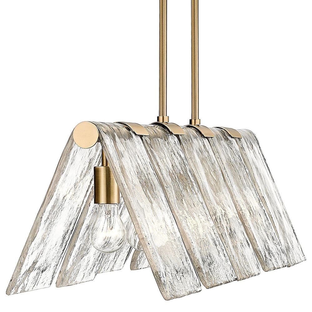 Golden Lighting Serenity 5-Light Linear Pendant in Modern Brass, , large
