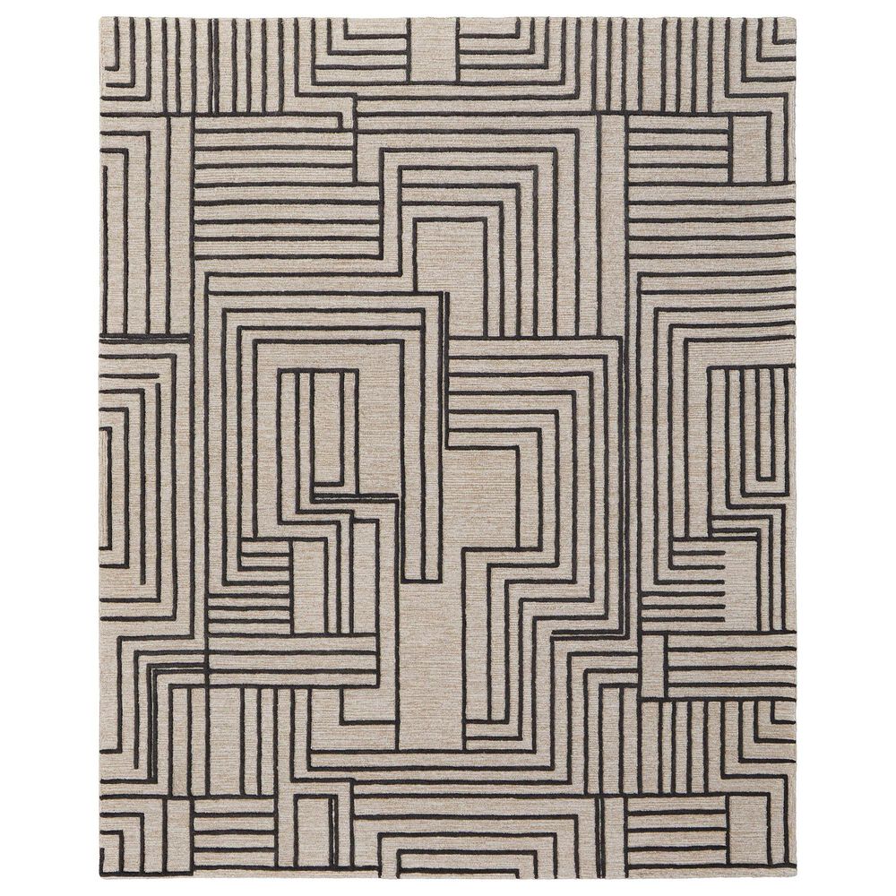 Feizy Gansett 8" x 10" Beige and Brown Area Rug, , large