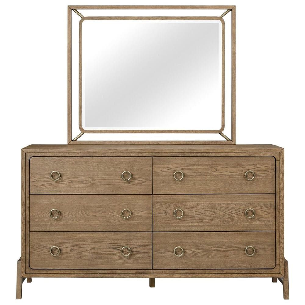Sterling Timber Elure 4 Piece Queen Upholstered Panel Bedroom Set in Latte, , large