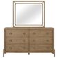 Sterling Timber Elure 4 Piece Queen Upholstered Panel Bedroom Set in Latte, , large