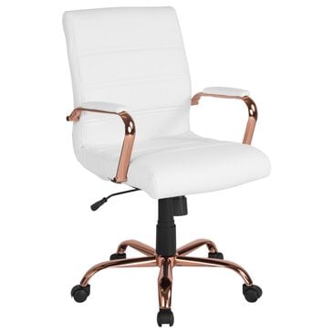 Flash Furniture Executive Swivel Chair in White, , large