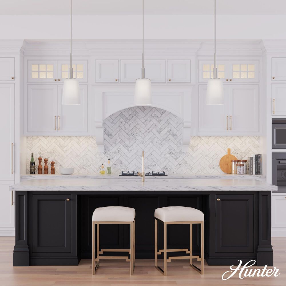 Hunter Nolita Medium Pendant in Brushed Nickel, , large