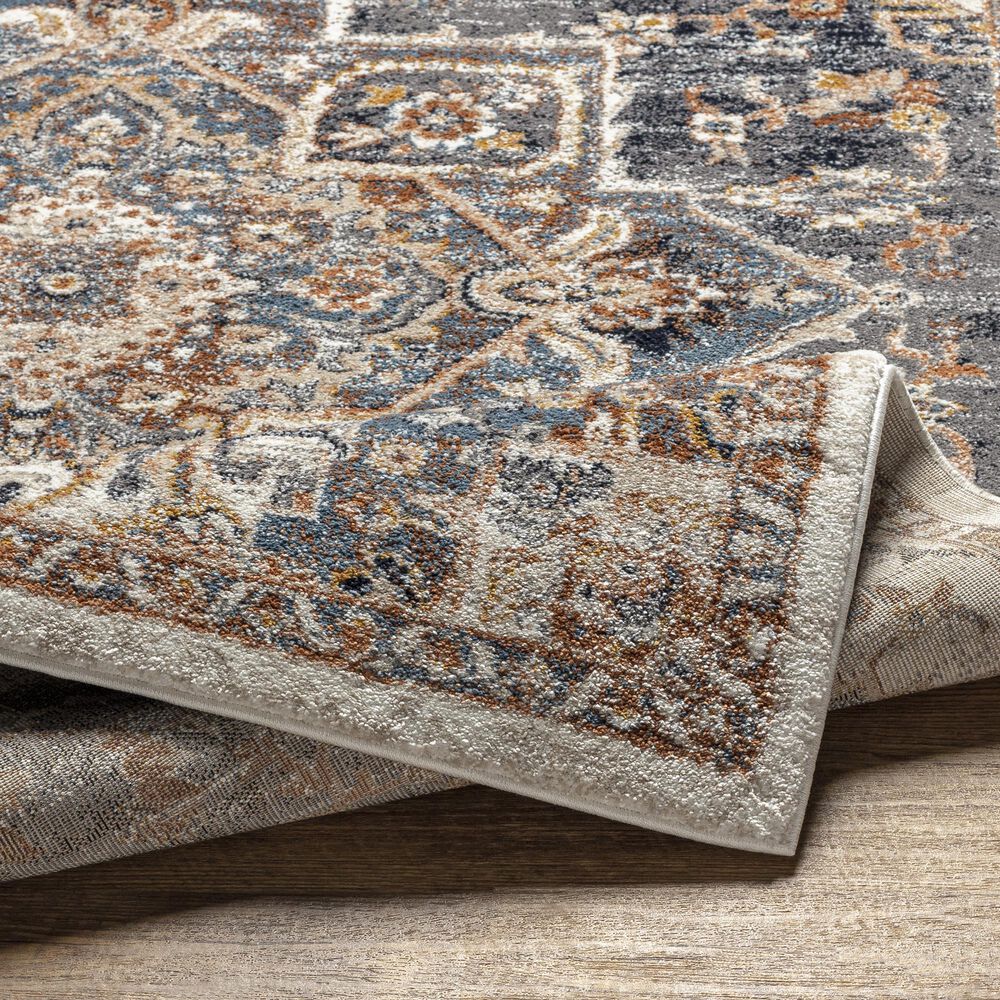 Surya Tuscany 7&#39;10&quot; Square Blue, Gray and Brown Area Rug, , large