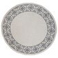 Safavieh Bermuda Floral 6"7" Round Ivory and Charcoal Indoor/Outdoor Area Performance Rug, , large