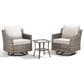 Sunwell Garden 3-Piece Patio Swivel Glider Set with 19" Side Table in Beige, , large