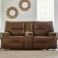 Ashley Francesca Power Reclining Loveseat with Console in Auburn, , large