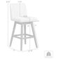 Blue River Basila Swivel Counter Stool in Taupe, , large