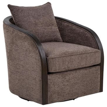 LumiSource Gemma Swivel Accent Chair in Mocha, , large