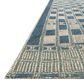Loloi Mika 5"3" x 7"8" Blue and Ivory Area Performance Rug, , large