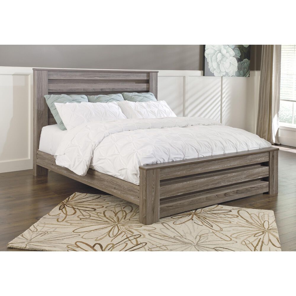 Ashley Zelen 2-Piece King Bedroom Set in Warm Gray, , large