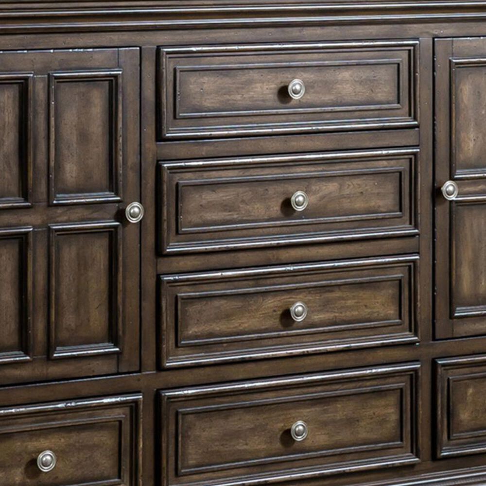 Liberty Furniture Big Valley 6-Drawer Dresser in Brownstone, , large
