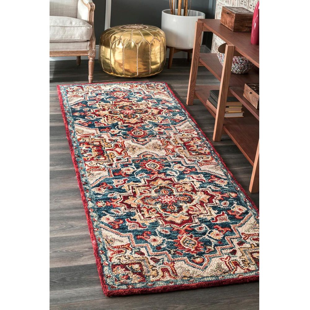 nuLOOM Anaheim MJAH010 2'6" x 8' Multicolor Runner, , large
