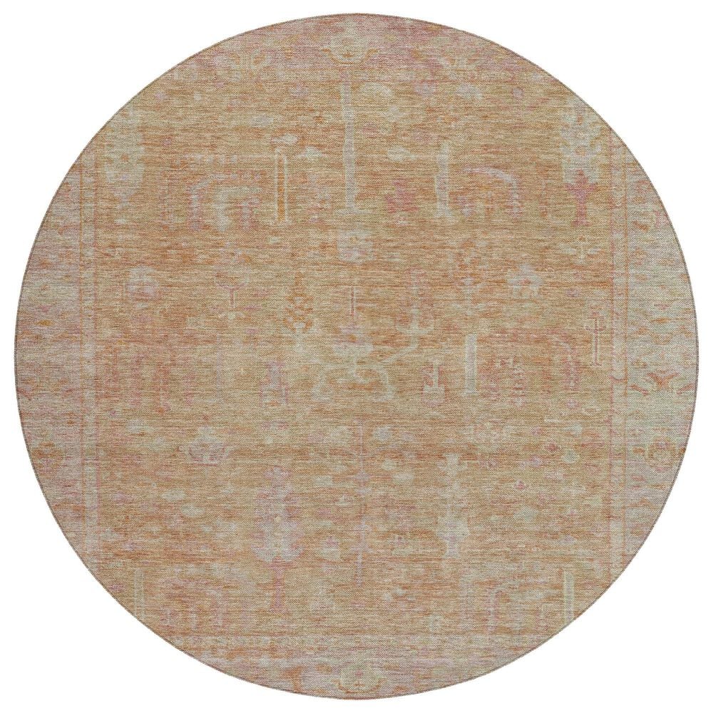 Dalyn Rug Company Solace SL11 8" Round Coral Area Rug, , large