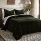 HiEnd Accents Estelle Velvet 3-Piece King/California King Comforter Set in Forest Green, , large