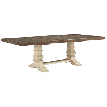 Signature Design by Ashley Bolanburg Dining Table in Antique White and Weathered Oak, , large