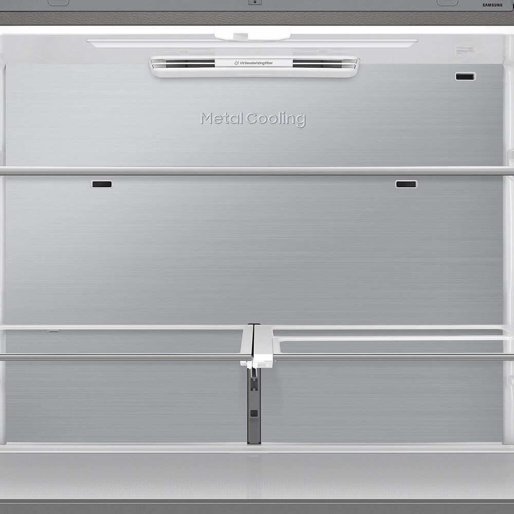 Samsung Bespoke 28.6 Cu. Ft. 4-Door Flex French Door Refrigerator AI Family Hub+ in White Glass, , large
