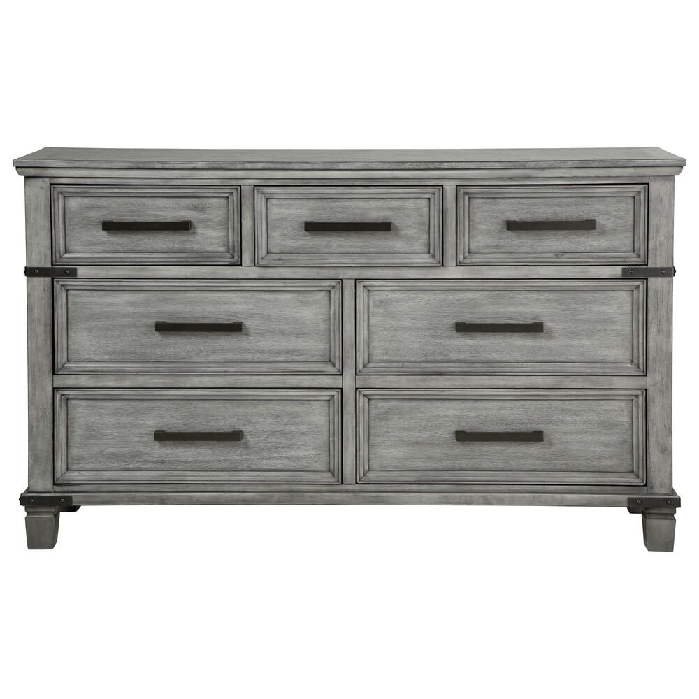 Ashley Russelyn 6-Piece Cal King Panel Bed Set in Gray, , large