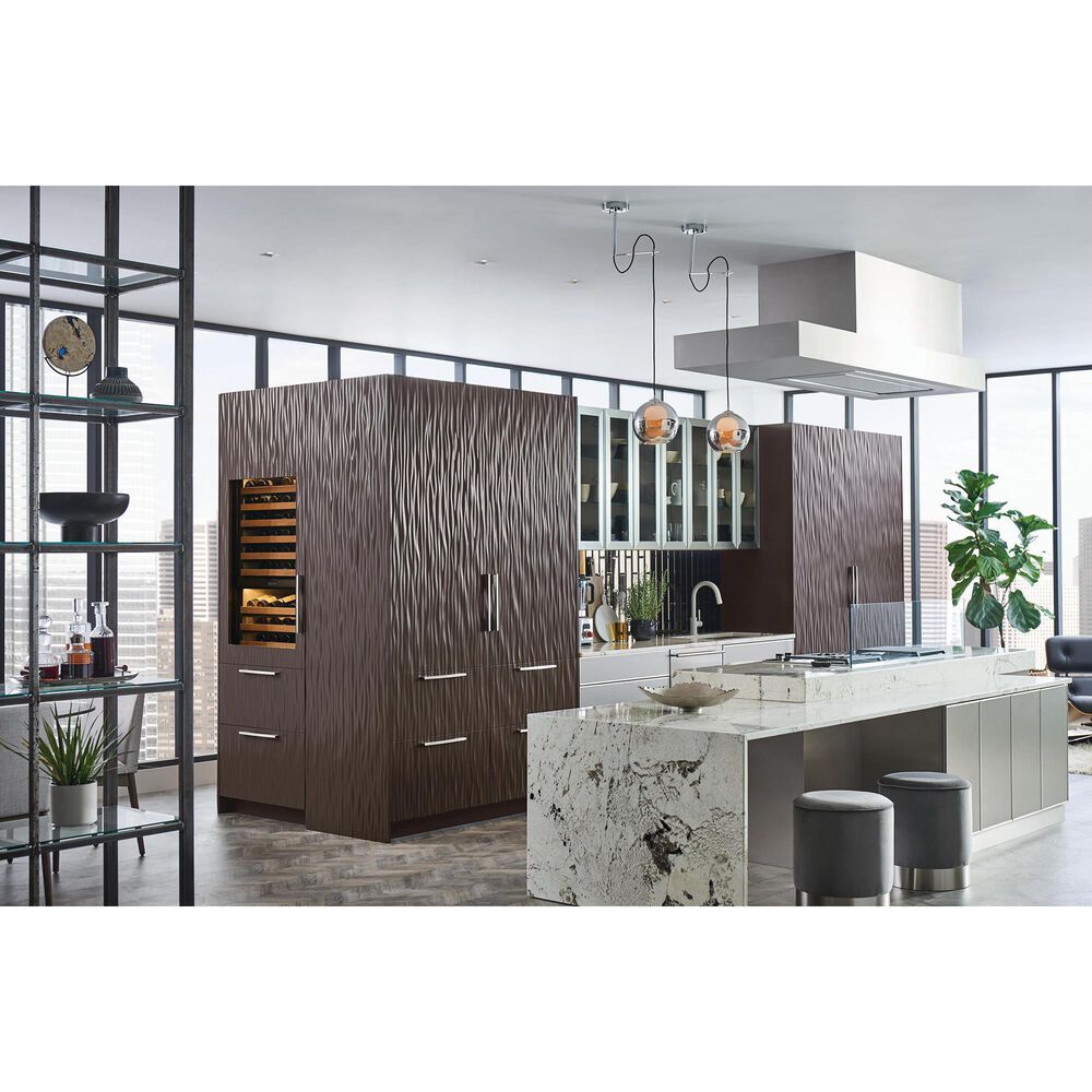 Sub Zero 15.6 Cu. Ft. Designer Left Hinge Over and Under Refrigerator-Freezer in Panel Ready, , large