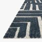 Loloi II Hagen 3"7" x 5"7" Blue and White Area Rug, , large