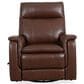Oxford Furniture Leather Swivel Glider Recliner in Madrid Pecan, , large