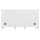 James Martin Vanities Lorelai 60" Double Bathroom Vanity in Bright White with 3 cm Ethereal Noctis Silestone Top, Rectangular Sinks and FreePower Wireless Charger, , large